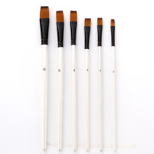 6Pcs Double Color Nylon Hair Painting Brushes