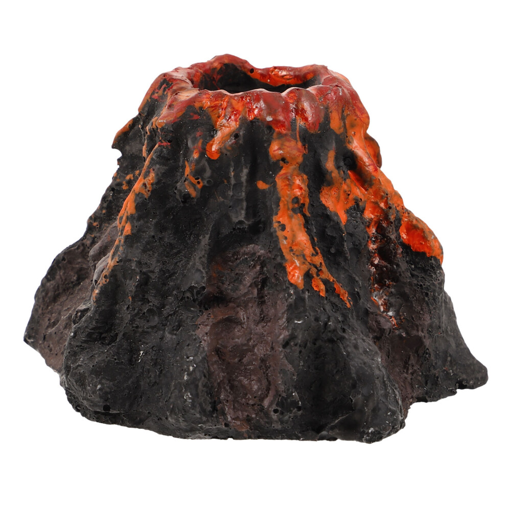 Aquarium Volcano Bubbler Resin Volcano Shape Decoration 1pcs