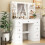 7 drawers vanity table with 10 LED lights mirror dressing desk modern 4