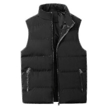 (XL, Black) Men's Lightweight Packable Puffer Down Vest Sleeveless Quilted Jacket Coat