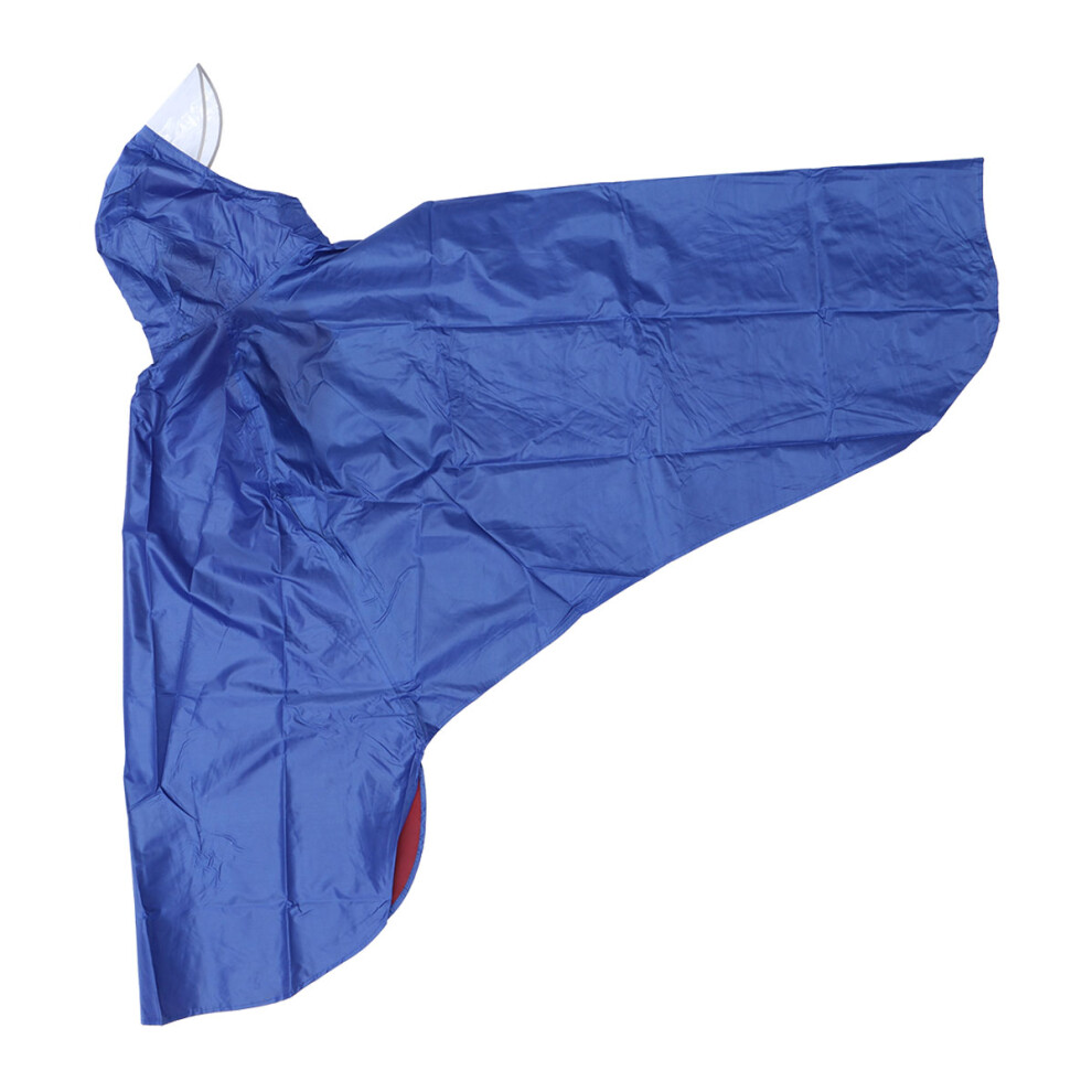 Riding Rain Poncho Transparent Raincoat For Adults Women Blue 3072457463315