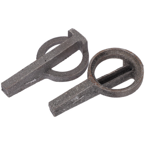 2Pcs Steel Scaffolding Coupling Pins Silver Locking Scaffold Accessory