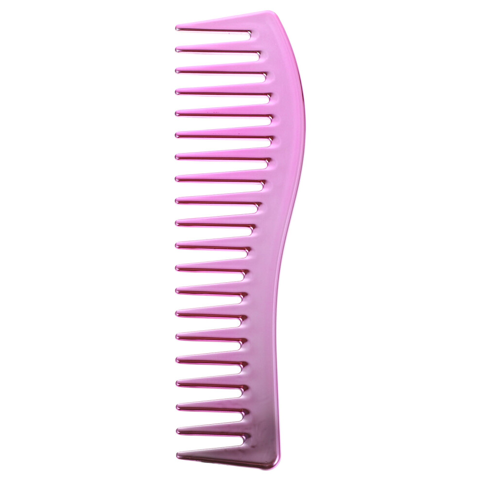 Vaguelly Pink Hairdressing Comb Abs Wide Tooth Styling Comb For Men