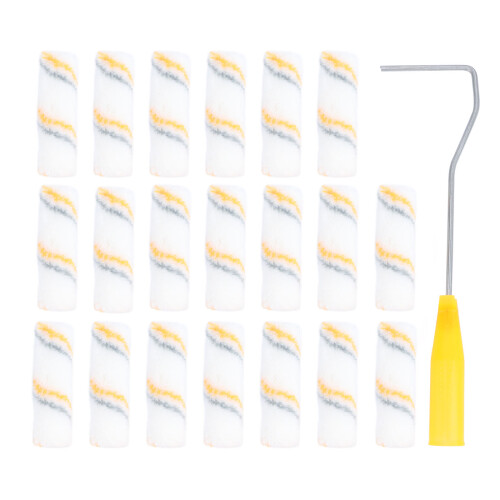 1 Set 21pcs Paint Roller Small Roller Brush Mini 2