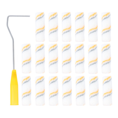 1 Set 21pcs Paint Roller Small Roller Brush Mini