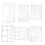 6 Pcs Tool Ruler Template Rewritable Turntable Painting Child 1
