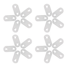 Mlins 20 Pcs Mounting Clip Bracket Straight Flat Fitness