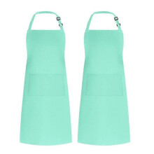 (dark green) 2pcs Premier Ladies/womens Colours Bip Apron With Pocket / Workwear zxin
