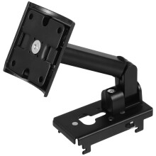 1Set Space-Saving Black Speaker Wall Bracket Metal Plastic for Home
