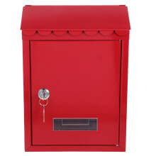 Boxes For Home Lockable Wall Mount Red Tinplate