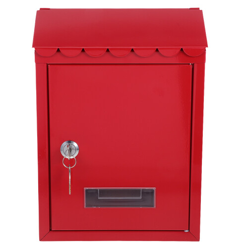 Boxes For Home Lockable Wall Mount Red Tinplate