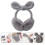 Rabbit Ear Muffs Plush Sequins Child Riding 5