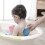 Soft Blue Silicone Baby Bath Brush Deep Clean and Massage Tool 4