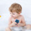 Soft Blue Silicone Baby Bath Brush Deep Clean and Massage Tool 3
