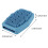 Soft Blue Silicone Baby Bath Brush Deep Clean and Massage Tool 2