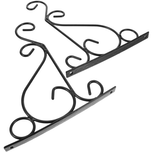 2pcs Wrought Iron Wind Lamp Hook Metal Mason Jar 2