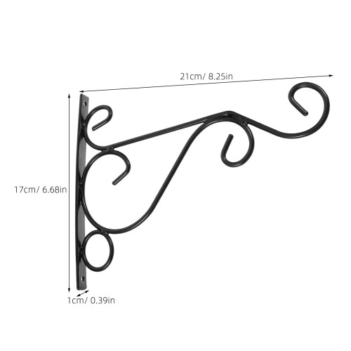 2pcs Wrought Iron Wind Lamp Hook Metal Mason Jar 1