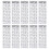 10pcs Keyboard Stickers Russian Multi-Language Pvc 6
