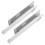 Drawer Slides Soft Close Concealed Design Silver 2pcs 8