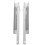 Drawer Slides Soft Close Concealed Design Silver 2pcs 7