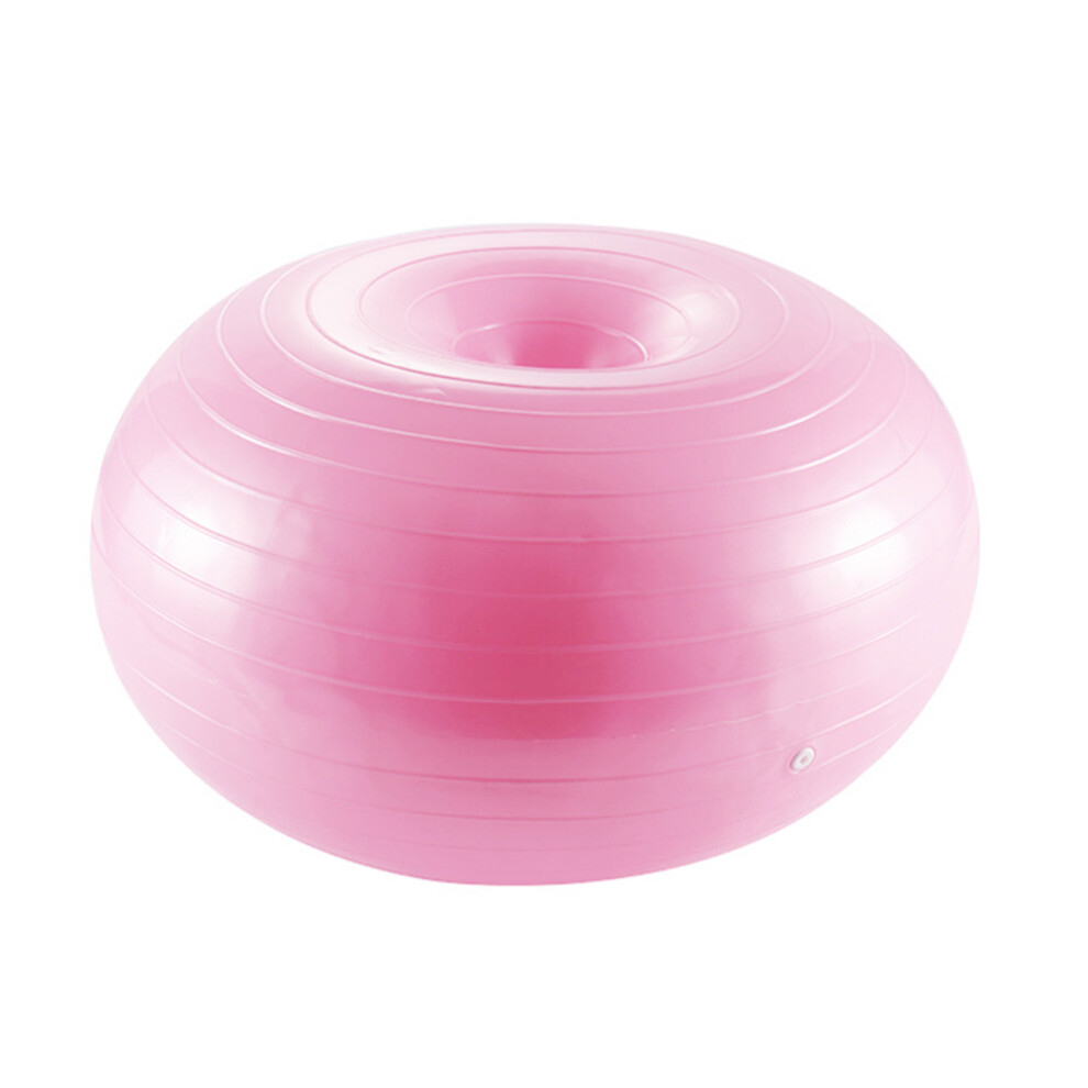 Exercise Ball With Pump Light Pink For Home Workouts 1pcs