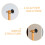 2 Pcs Baseball Bat Wall Mount Wall-Mounted Hole Label Black 8