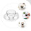 1Set Transparenter Glas Kaffee- Und Teebecher Mit Henkel, Dekorativ 11