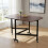 Living And Home (Dark Brown) 120*80cm Folding Drop Leaf Table with 6 Wheels 1