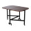 Living And Home (Dark Brown) 120*80cm Folding Drop Leaf Table with 6 Wheels 5