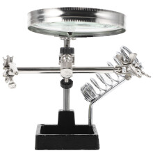 Ensemble Station Soudure Loupe Métal Verre Pour Labo Multi