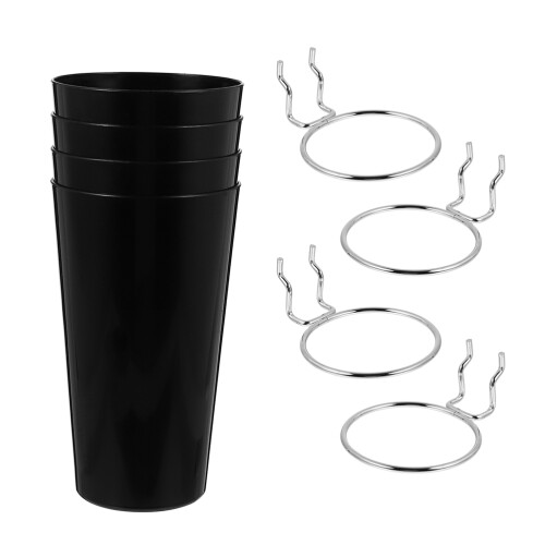 4Sets Durable Pegboard Cup Organizers and Hooks for Craft Room Storage