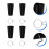 4Sets Durable Pegboard Cup Organizers and Hooks for Craft Room Storage 3