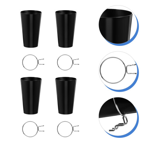 4Sets Durable Pegboard Cup Organizers and Hooks for Craft Room Storage 2