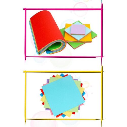 500 Sheets Paper Folding Square Paper Origami Folding Papers 1