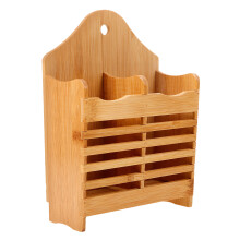 Cutlery Storage Box Bamboo Utensil Storage For Home Users 1pcs
