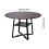 Living And Home (Dark Brown) 120cm Round Dining Table with Storage Shelf 7