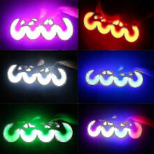(white light, 68) 4pcs LED Inline Skate Wheels 90A 80 76 72mm Light Up Wheels