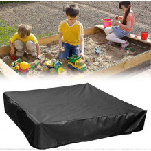 (200cm x 200cm) Square Sandbox Sandpit Dustproof Cover With Drawstring For Protects Sand And Toys