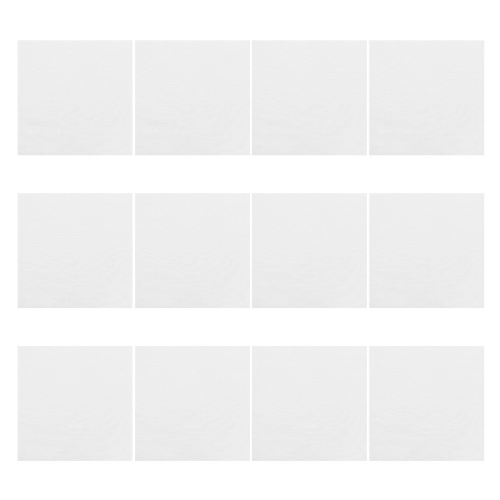 Vaguelly White 100Pcs Durable Microfiber Cleaning Cloth For Lenses And Screens
