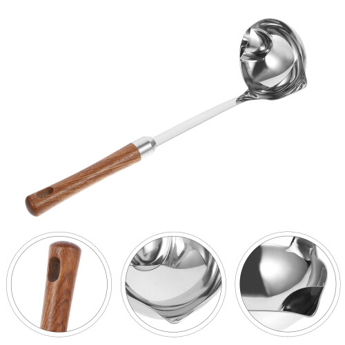 Raindrops  Grease Strainer Hot Pot Spoon Flour Anti-Rust Oil Filter 1