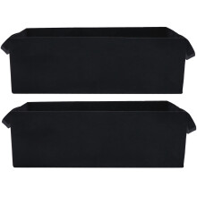 2Pcs Felt Gardening Planting Bags Black Durable Plant Growth Pouches