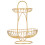 1Pc Double-Layer Iron Art Fruit Plate Home Light Luxury Basket 1