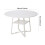 Living And Home (White) 120cm Round Dining Table with Storage Shelf 7
