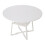 Living And Home (White) 120cm Round Dining Table with Storage Shelf 5