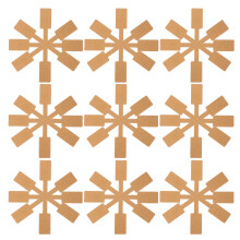 1Pack Golden Ring Price Tags Blank Paper Labels for Shop Jewelry