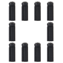 10 Pcs Carbon Wing Protector Gift For Lover 0.8x0.3x0.3cm Black