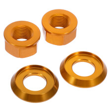 2St Gouden Hub Moeren Aluminiumlegering Duurzaam En Lichtgewicht