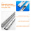 2pcs Drawer Slides Abs Silver For Diy Projects 8
