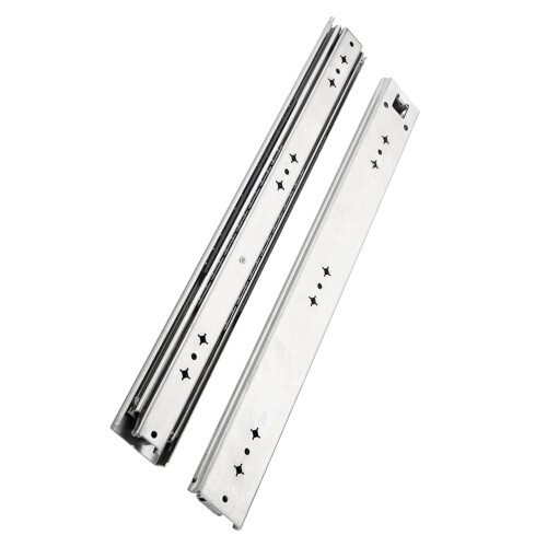 2pcs Drawer Slides Abs Silver For Diy Projects