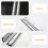 2pcs Drawer Slides Abs Silver For Diy Projects 7